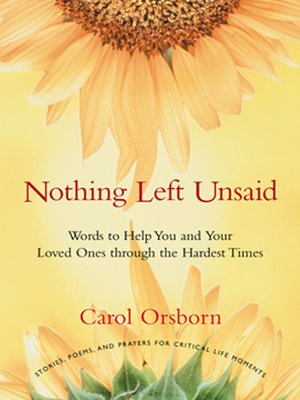 cover image of Nothing Left Unsaid